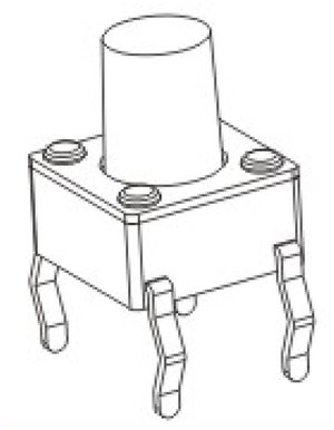 Tactile Switches Structure Diagram RTS(M)(A)(T)(G)-6