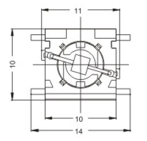 Illuminated Tactile Switches R2091 Structure Diagram
